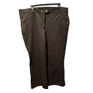 Time and Tru Stretch Ponte Pant Black Plaid size 18 NWT